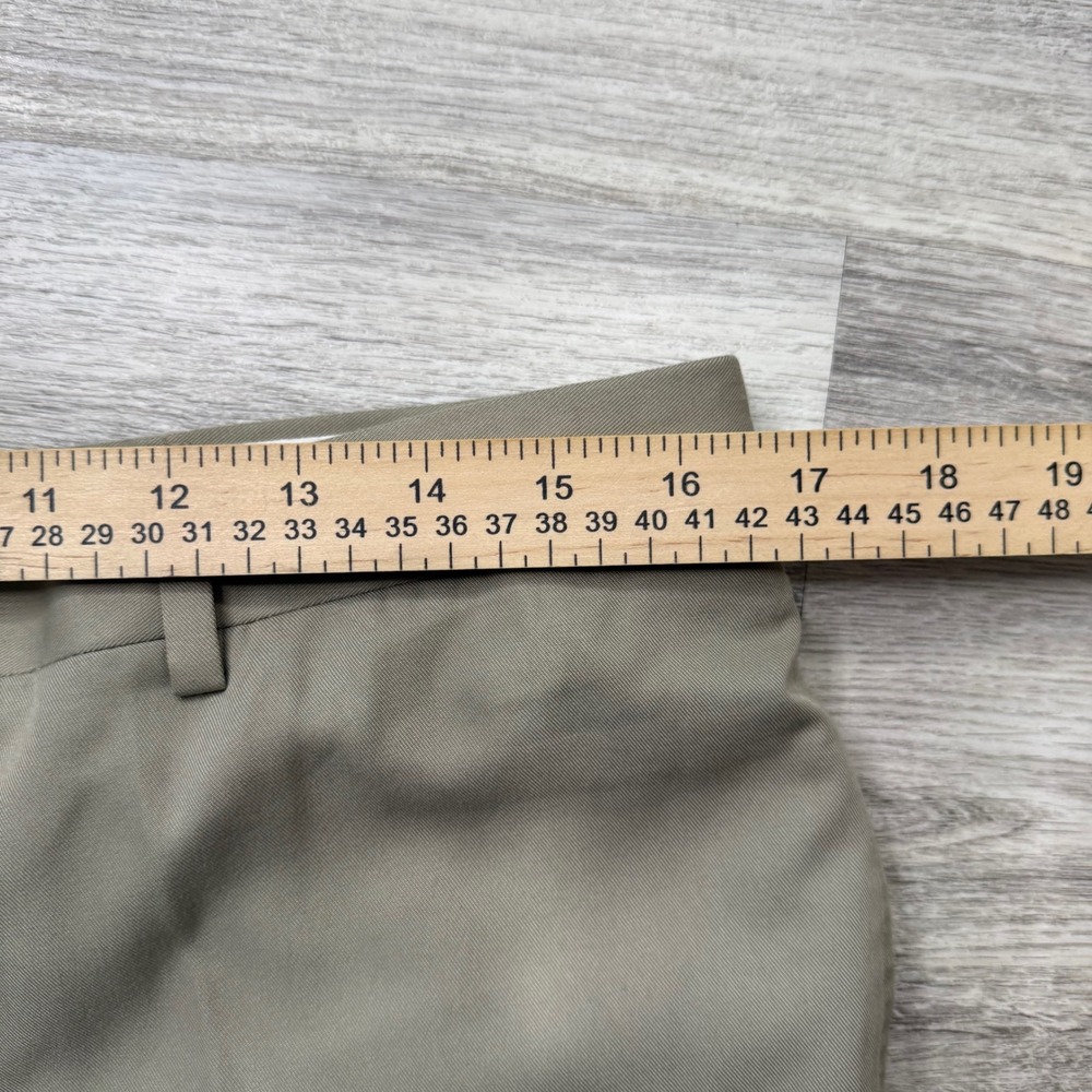 Men's Khaki Dress Pants Trousers Office Work Casual‎ Career Size 33 - Picture 3 of 5
